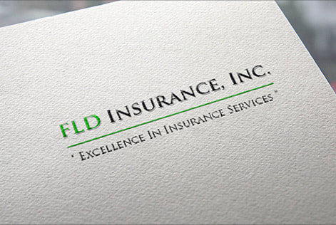 FLD Insurance, Inc logo printed on a paper
